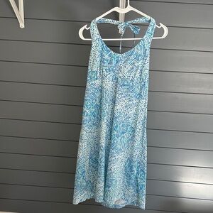 Blue Patterned Columbia Sleeveless Dress